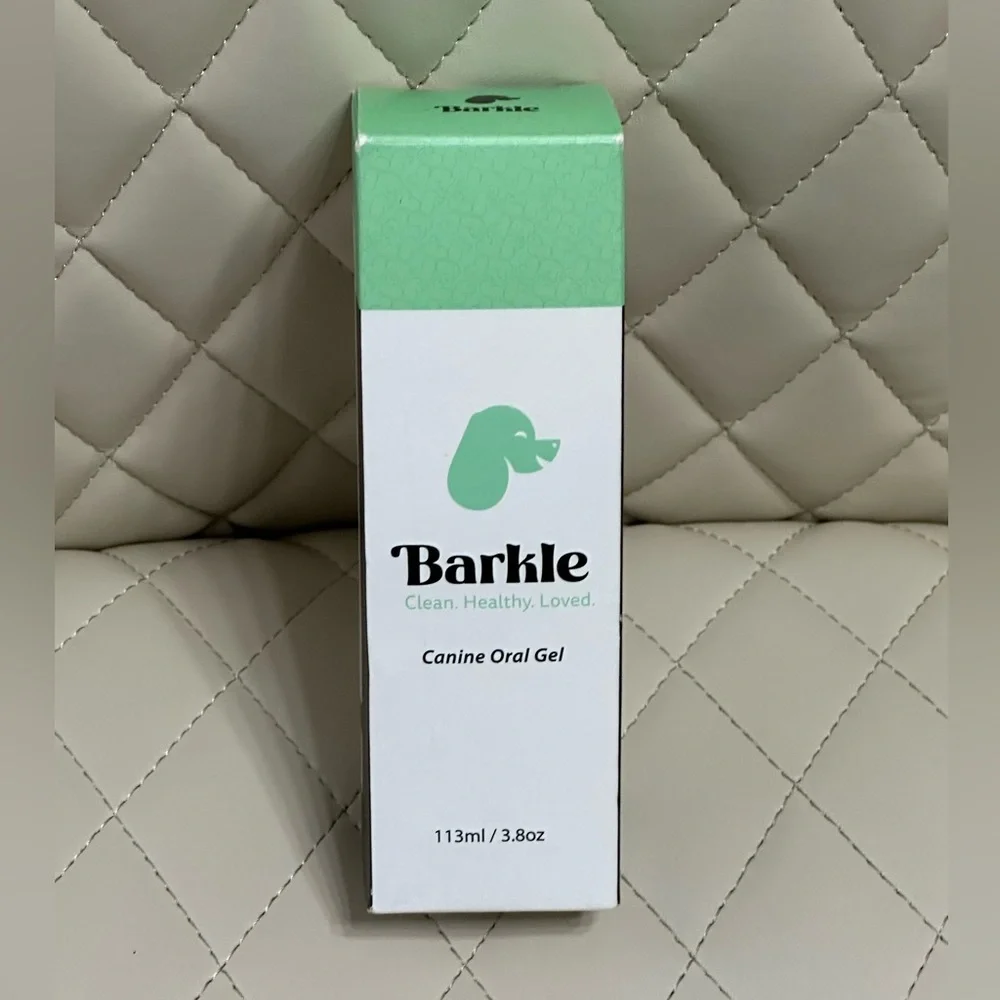 BARKLE dog oral canine teeth cleaning gel NEW